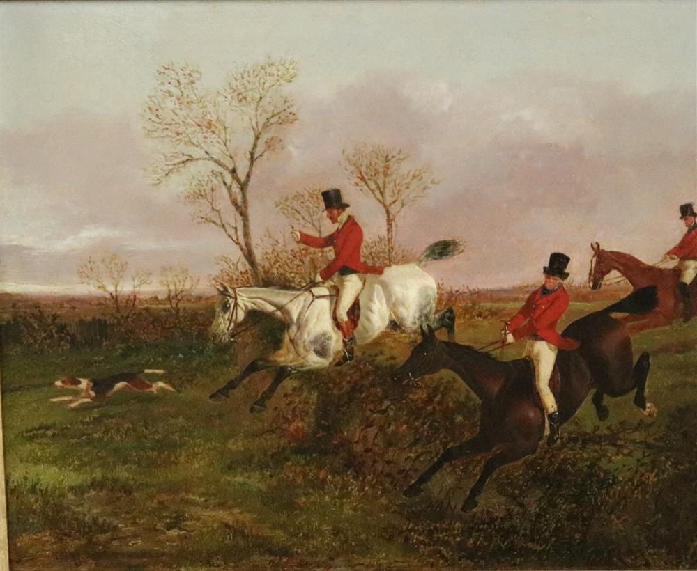 John Dalby comparable auction result: john dalby english 1810 1865 over the ditch oil on board signed dalby lower right hand corner framed
