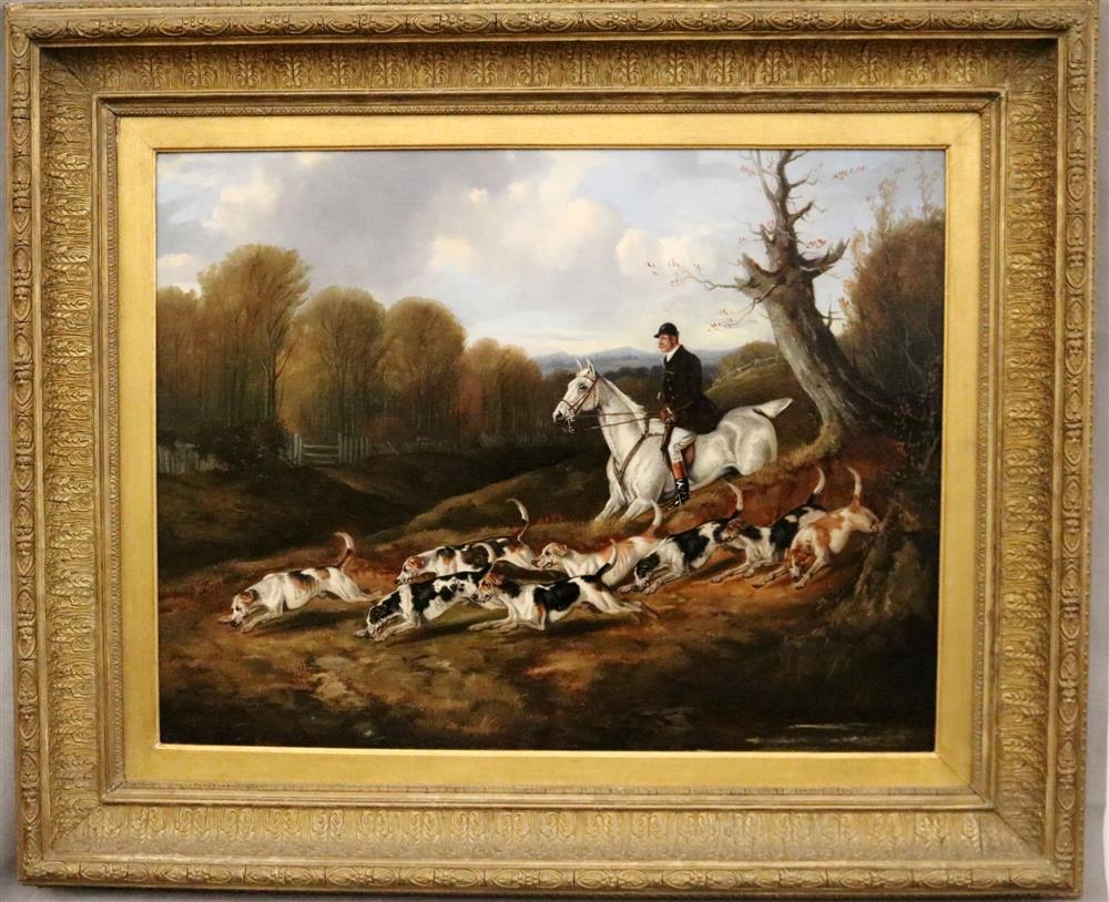 Alfred Wheeler comparable auction result: alfred wheeler english 1852 1932 on the scent oil on canvas signed and inscribed bath framed