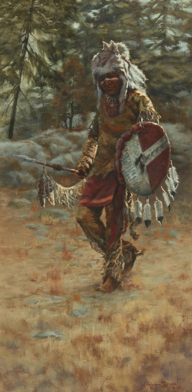Lorna Dillon comparable auction result: lorna dillon b 1940 the reesian mountain man 1988