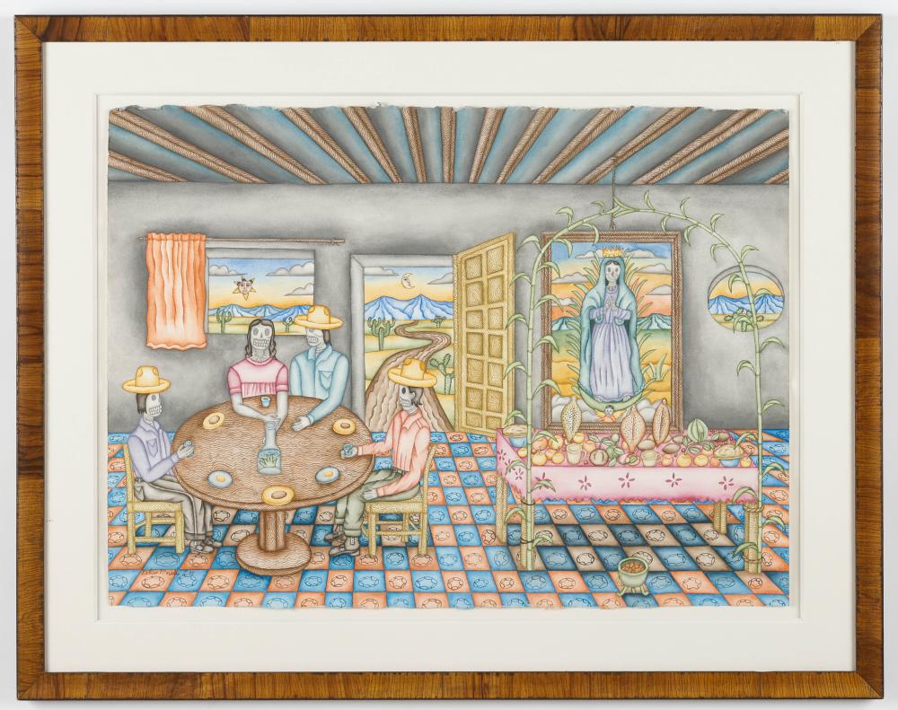 Felipe Morales comparable auction result: felipe morales mexican mexico the visit day of the dead