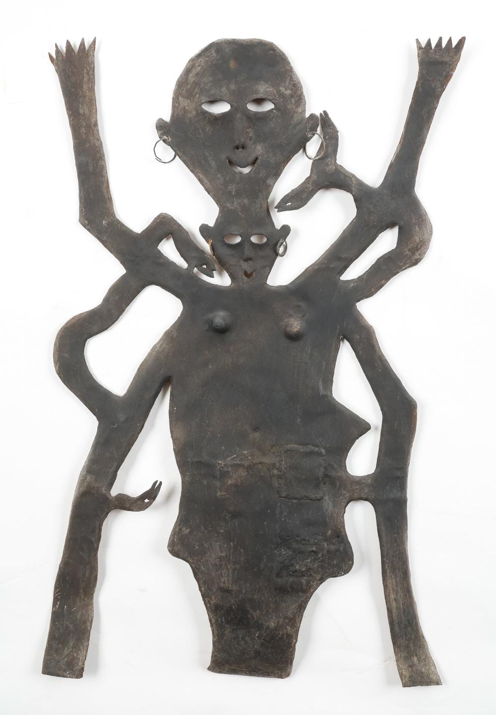 Georges Liautaud comparable auction result: georges liautaud haitian haiti loa recycled oil drum metal