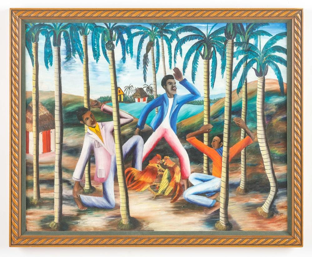 Wilmino Domond comparable auction result: wilmino domond haitian haiti cockfight 1951