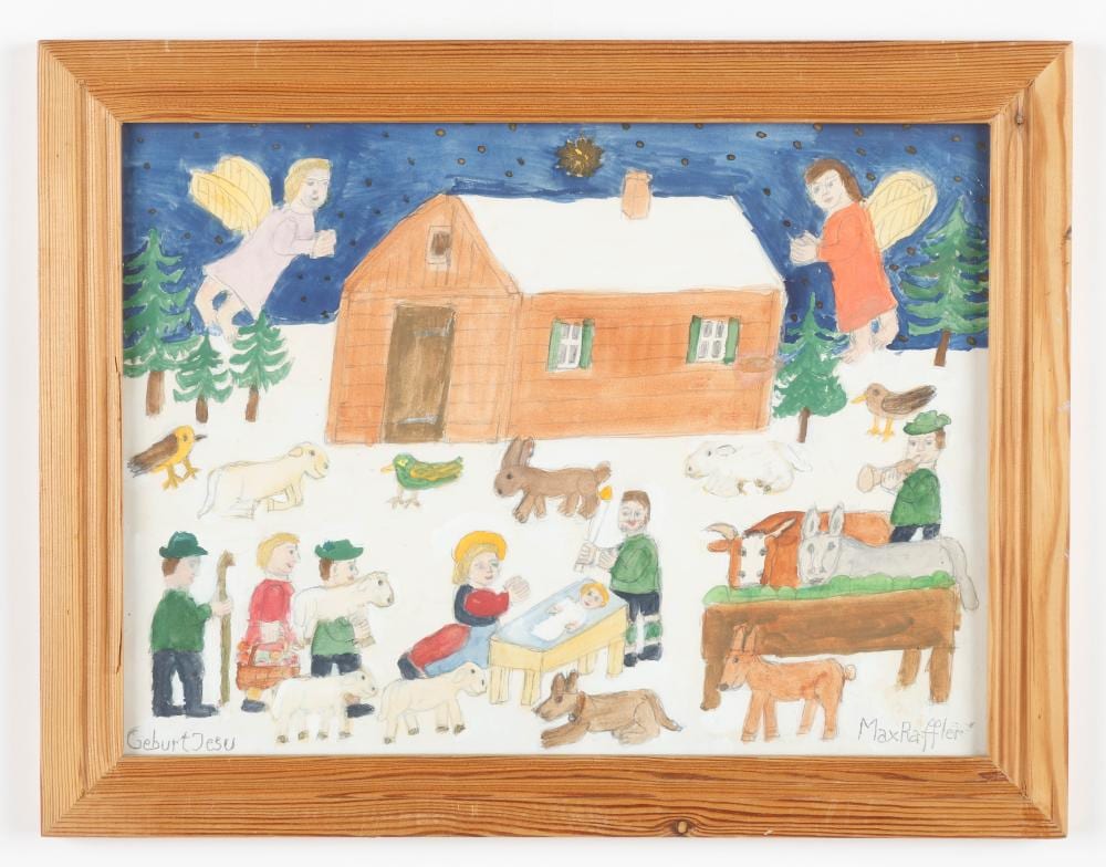 max raffler german germany birth of jesus · Material Culture · 2025-03-31 Max Raffler comparable auction result: max raffler german germany birth of jesus