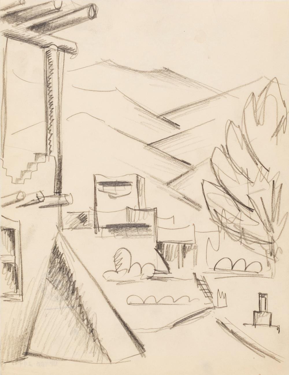 Arnold Ronnebeck comparable auction result: arnold ronnebeck mabel dodge luhan house new mexico 1925