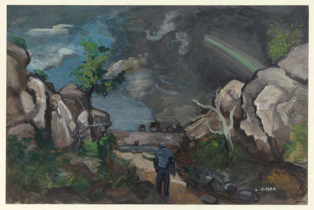 Louis Leon Ribak comparable auction result: louis leon ribak approaching storm