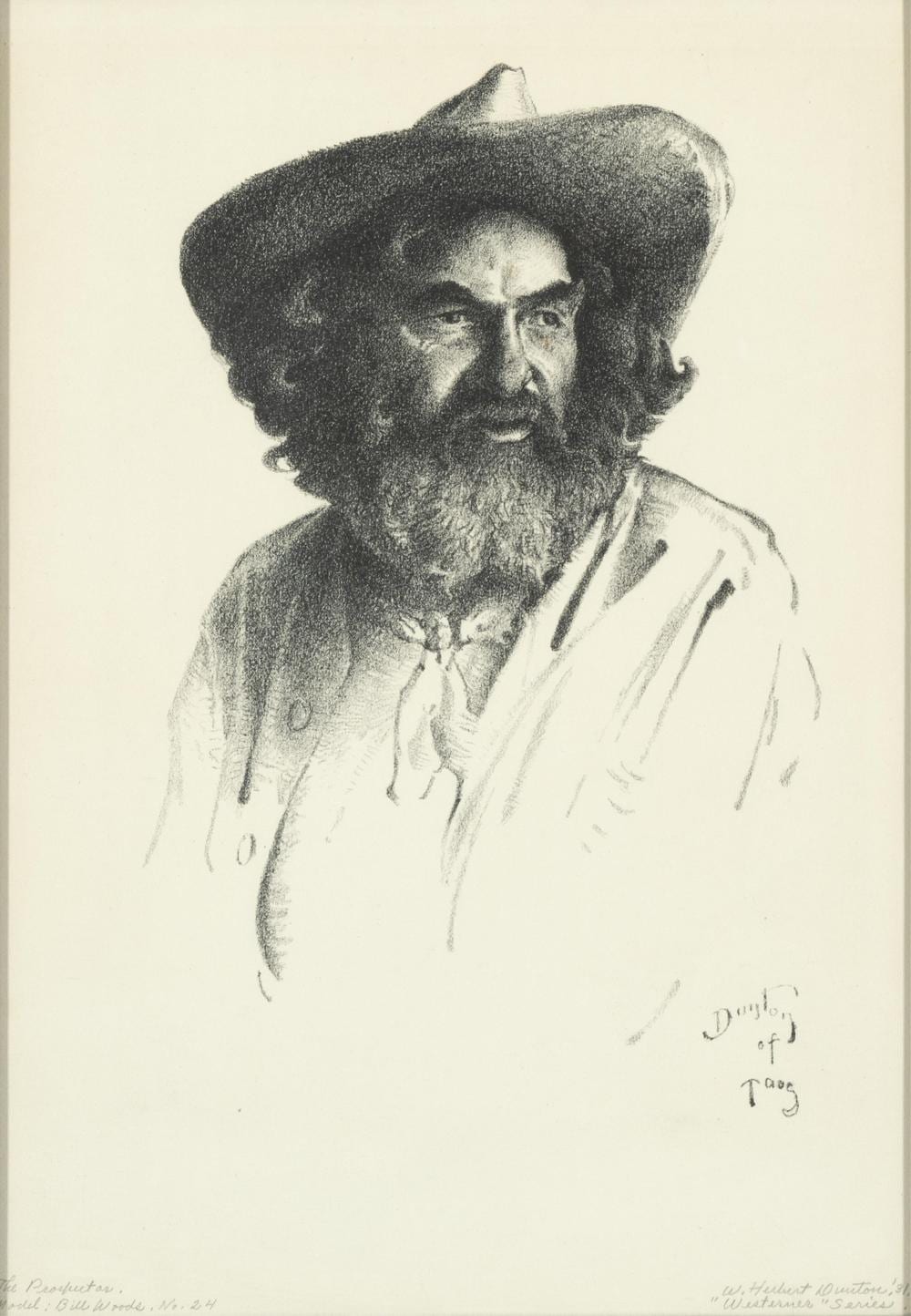 William Herbert Dunton comparable auction result: william herbert dunton the prospector from the westerner series 1931