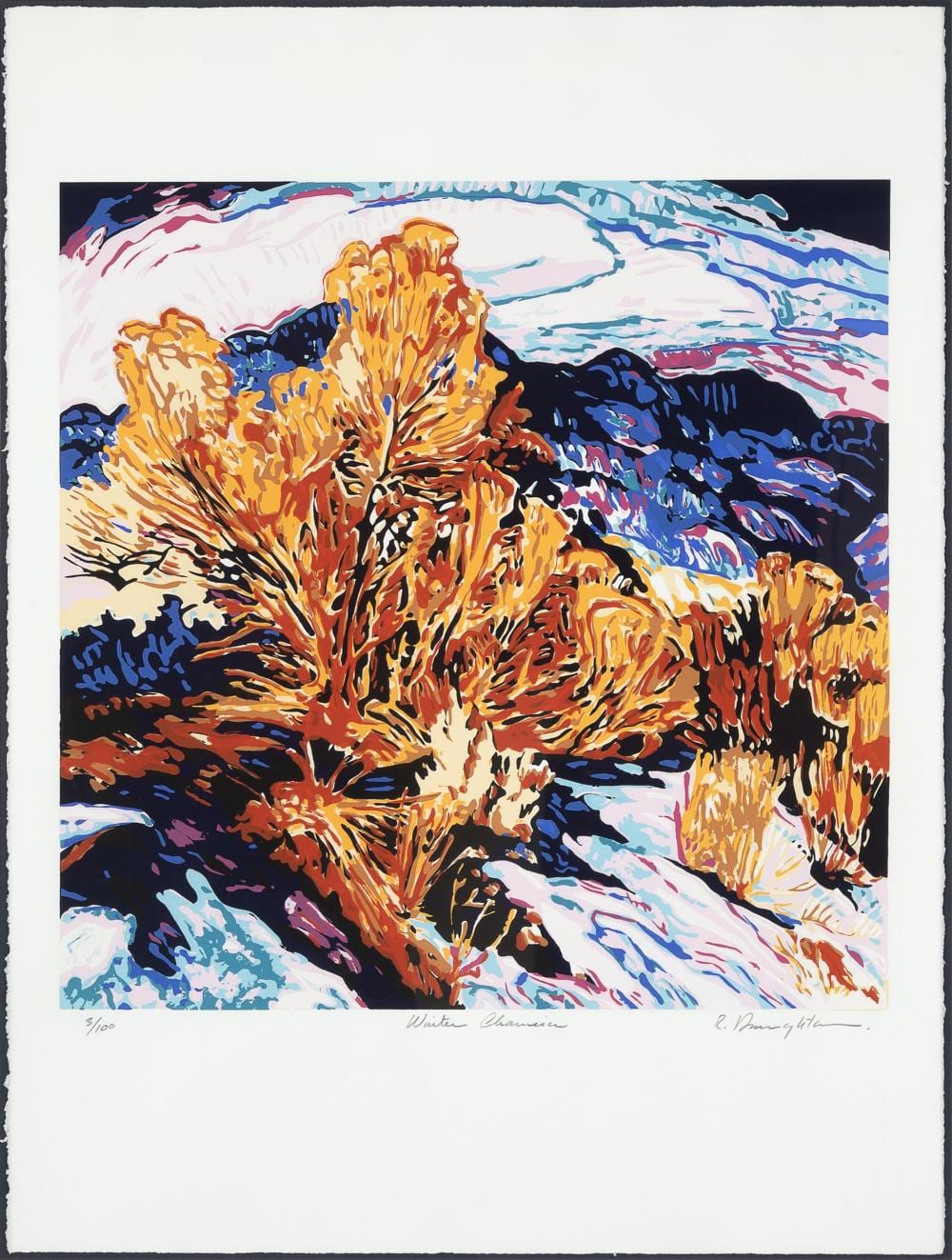 robert a daughters winter chamisa · Santa Fe Art Auction · 2025-03-13 Robert A. Daughters comparable auction result: robert a daughters winter chamisa
