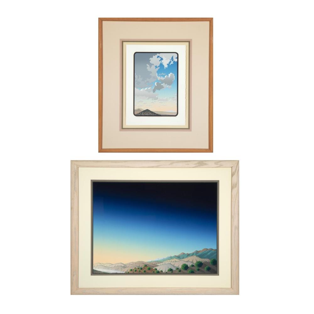 Doug West comparable auction result: doug west suite of two prints great northern sky 1987 high desert dream