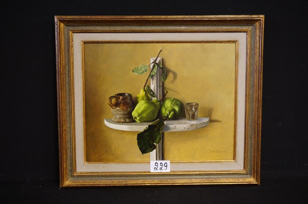 Jef Diels comparable auction result: jef diels 1952 stilleven met peren oli