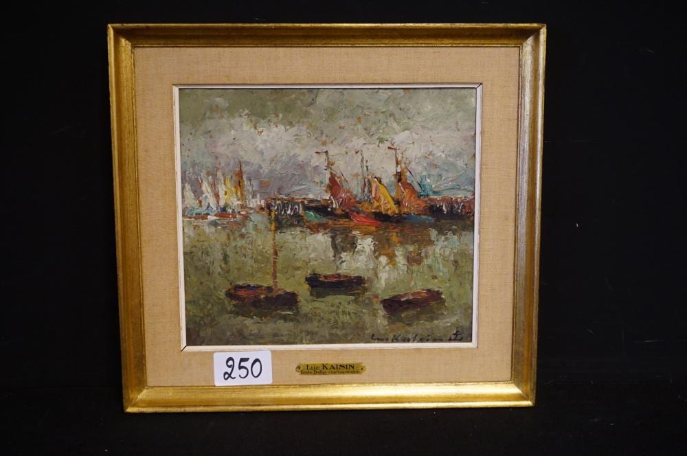 Luc Kaisin comparable auction result: luc kaisin 1901 1963 vissershaven olieve