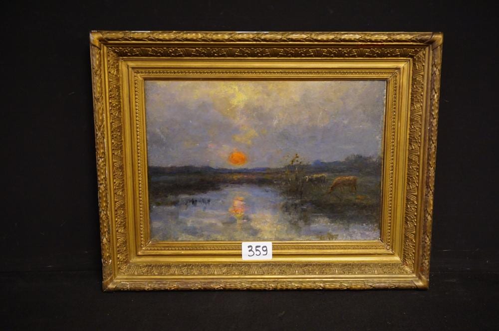 Isidore Meyers comparable auction result: isidore meyers 1836 1917 landschap bij zons