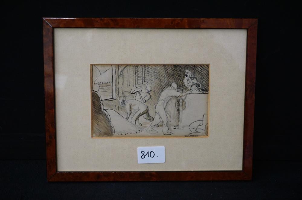 George Clausen comparable auction result: george clausen 1852 1944 hard labeur tek