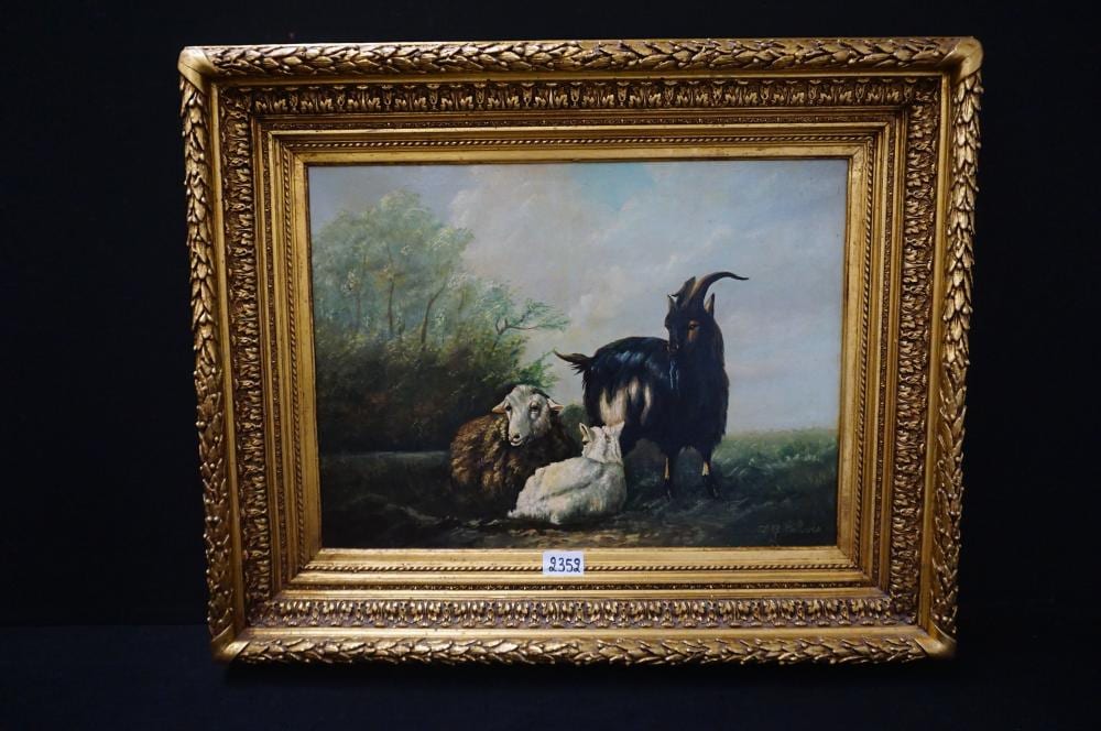 Leon Georges Calves comparable auction result: leon georges calves 1848 1923 bok met schap