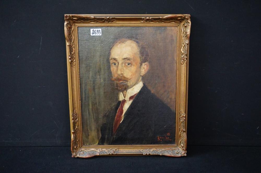 Jules Rambo comparable auction result: jules rambo 1896 1974 voorname heer olie