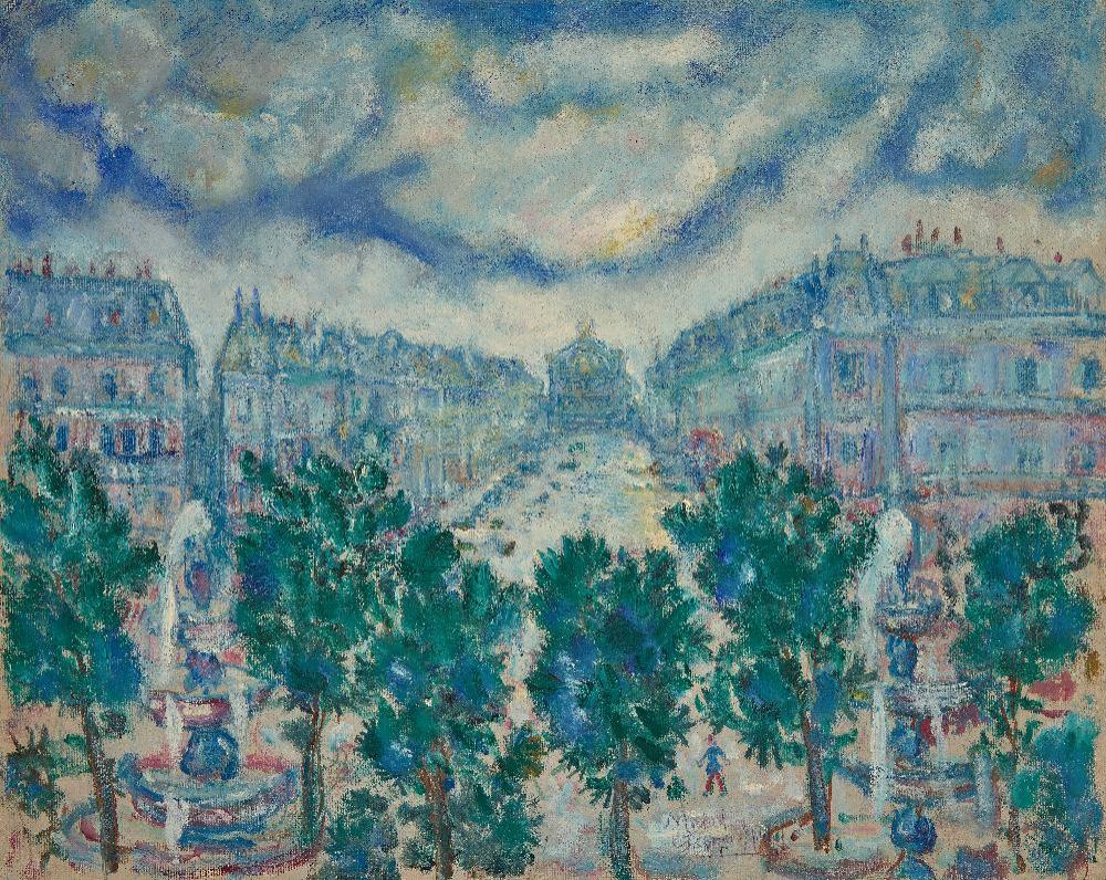 Michel Georges-Michel comparable auction result: michel georges michel french 1883 1985 l op ra garnier vu depuis le palais royal oil on can