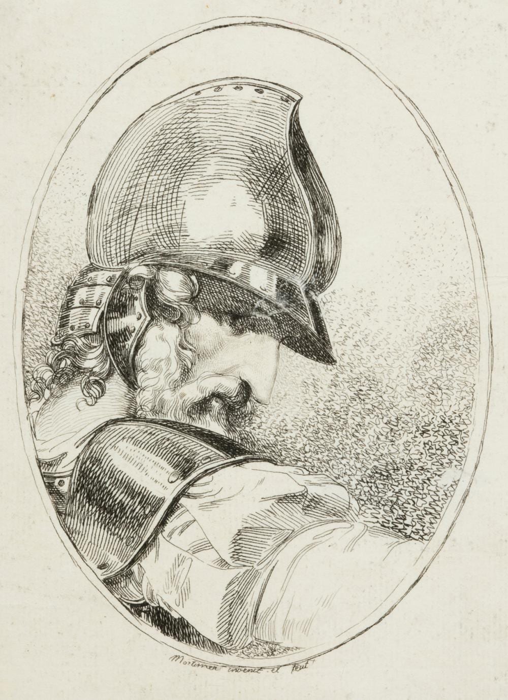 John Hamilton Mortimer comparable auction result: john hamilton mortimer head of a soldier