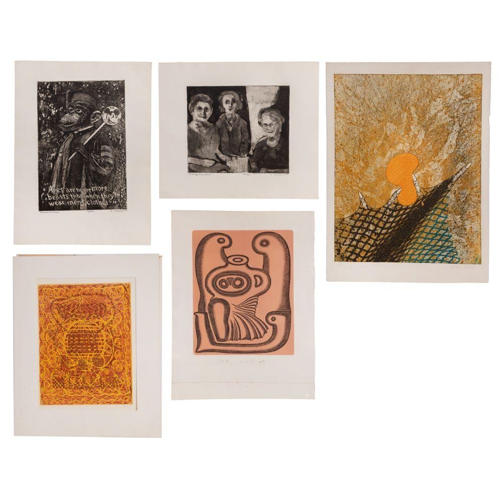 Sidney Chafetz comparable auction result: sidney chafetz american 1922 2013 etchings