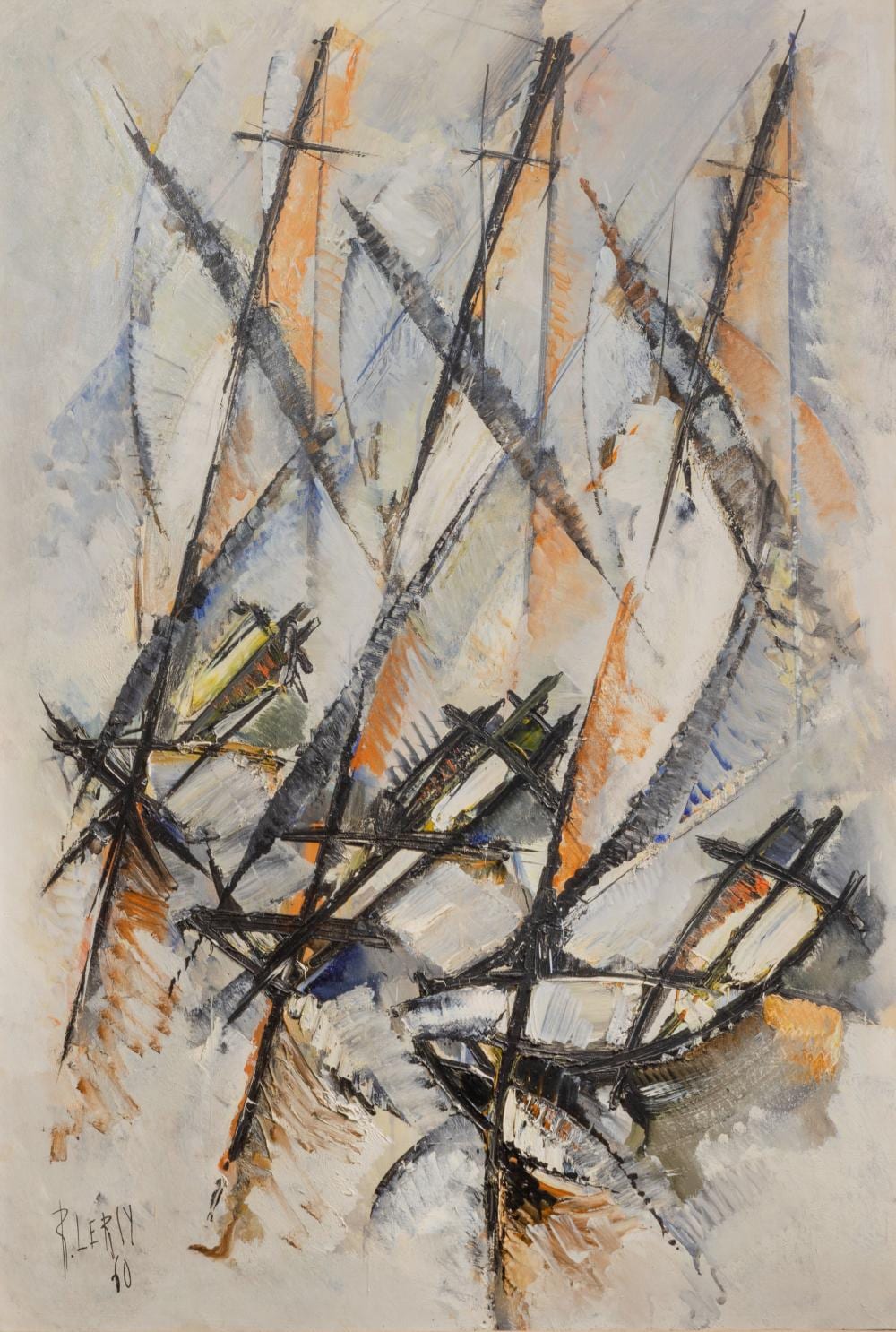 roger lersy french 1920 2004 les regates oil on canvas · Leonard Auction · 2025-03-25 Roger Lersy comparable auction result: roger lersy french 1920 2004 les regates oil on canvas