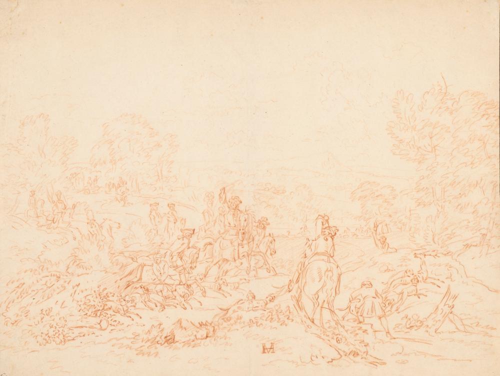 Dirk Maes comparable auction result: dirk maes haarlem 1659 1717 sc ne de chasse courre l hallali sanguin