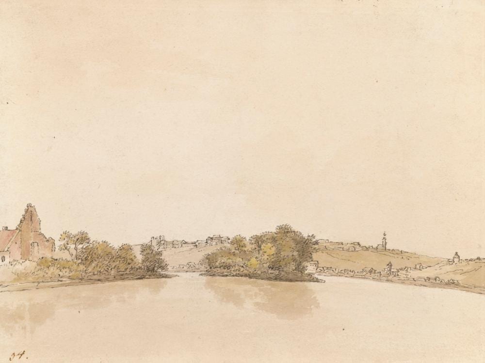 Hendrik Frans de Cort comparable auction result: hendrik frans de cort anvers 1742 1810 londres paysage fluvial avec une