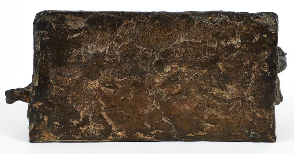 Ghisha Koenig comparable auction result: ghisha koenig bronze figures on a bench