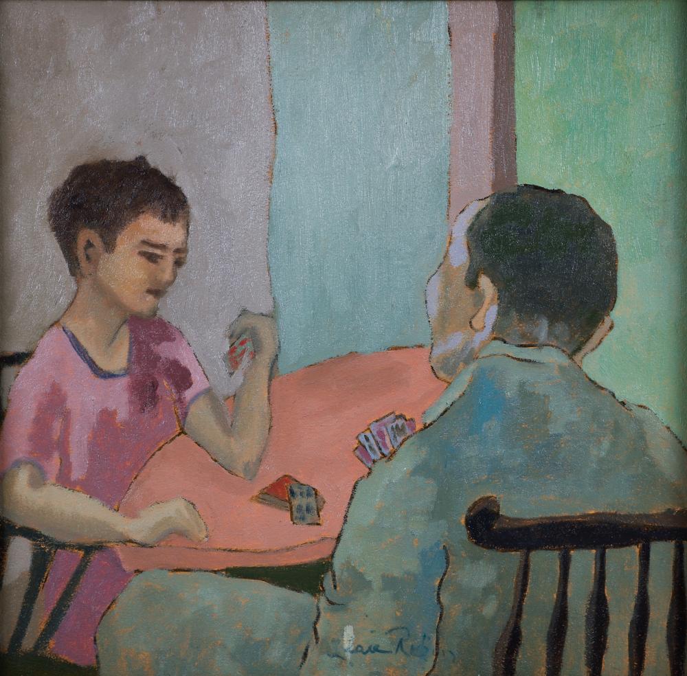 Elsie Rubin comparable auction result: elsie rubin oil the card players