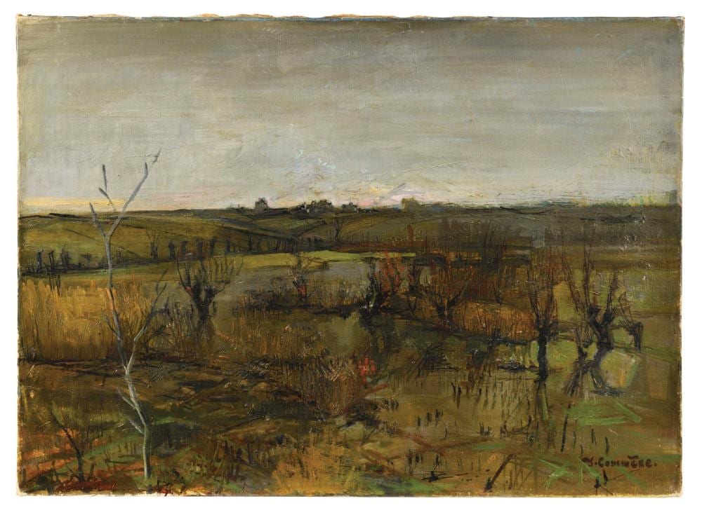 Jean Commère comparable auction result: yves jean comm re 1920 1986 paysage d hiver