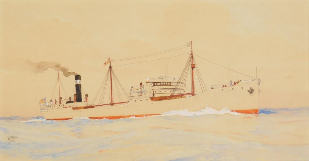 Worden Wood comparable auction result: worden wood american 1880 1943 watercolor