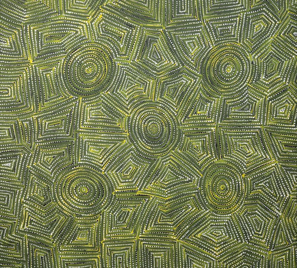 Lorna Ward Napanangka comparable auction result: lorna ward napanangka my country acrylic on canvas 193cm x 214cm