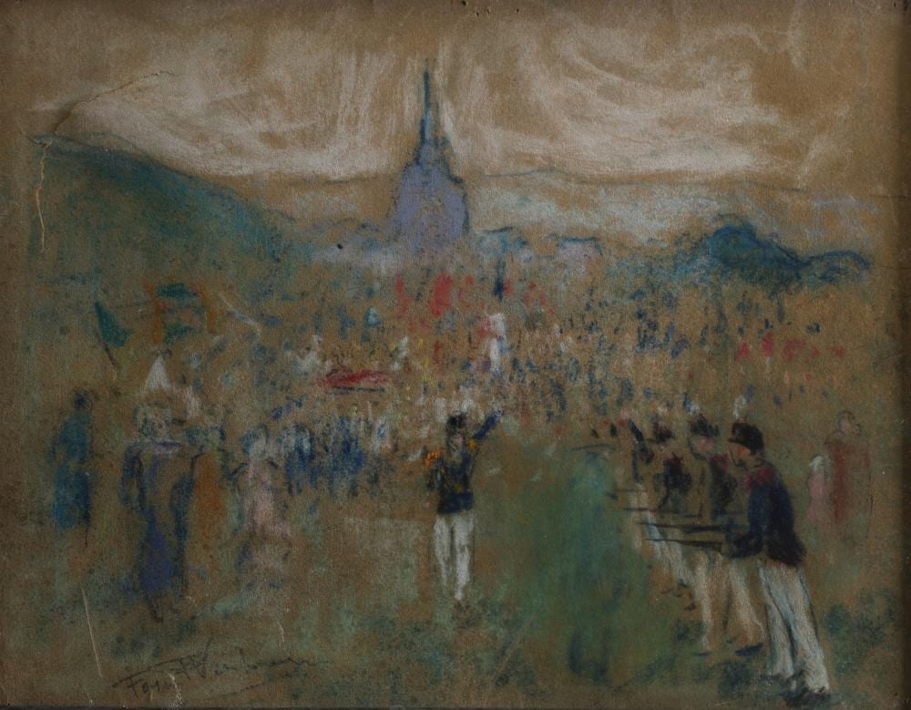 Fernand Verhaegen comparable auction result: fernand verhaegen 1883 1975 le d fil pastel o
