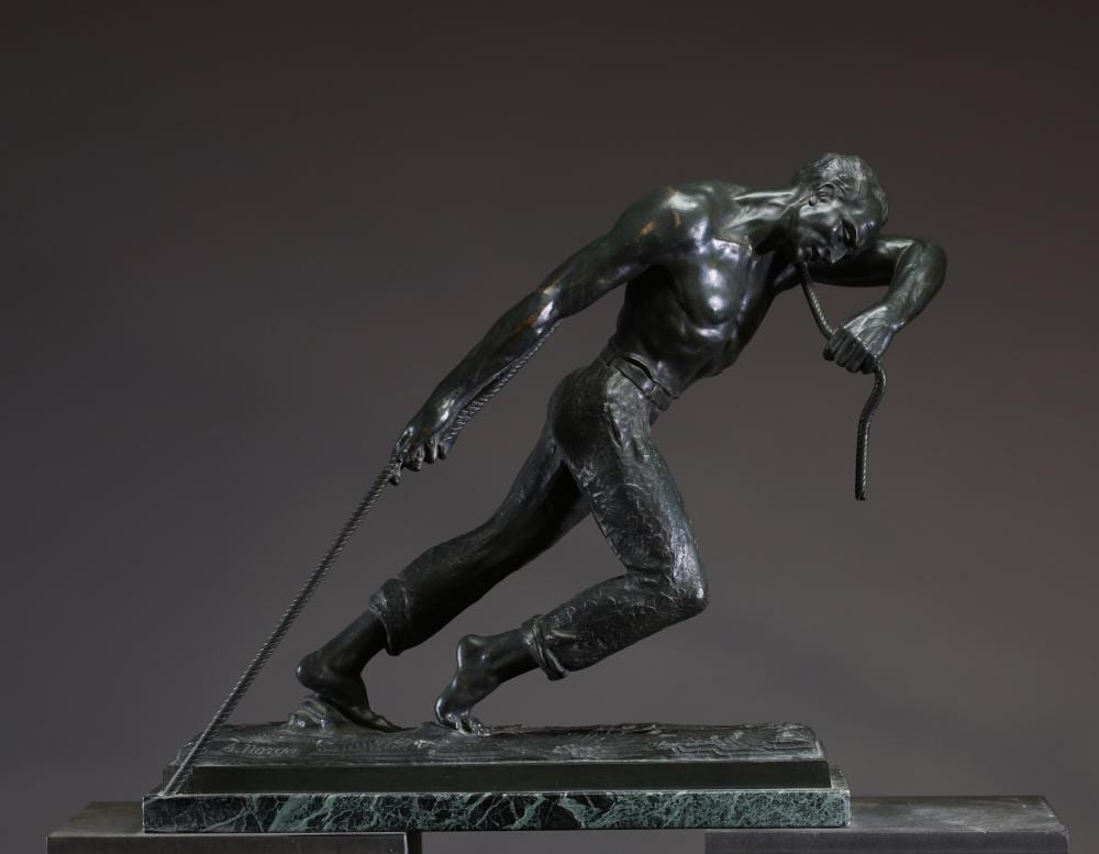Sylvain Norga comparable auction result: sylvain norga 1892 1968 haleur de bateau tirant