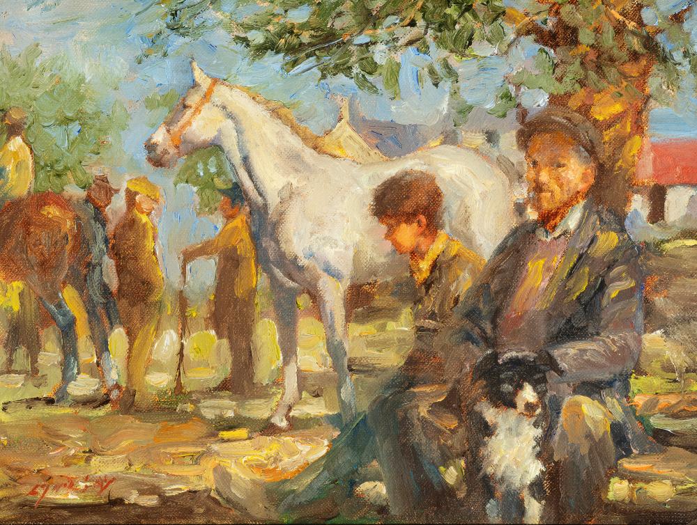 Roy Lyndsay comparable auction result: roy lyndsay b 1945 connemara oil on canvas 31 x 40 5cm 12 x 16 signed inscribed with title verso