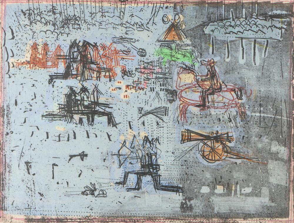 Malcolm Myers comparable auction result: malcolm myers the yellow cannon intaglio 1961