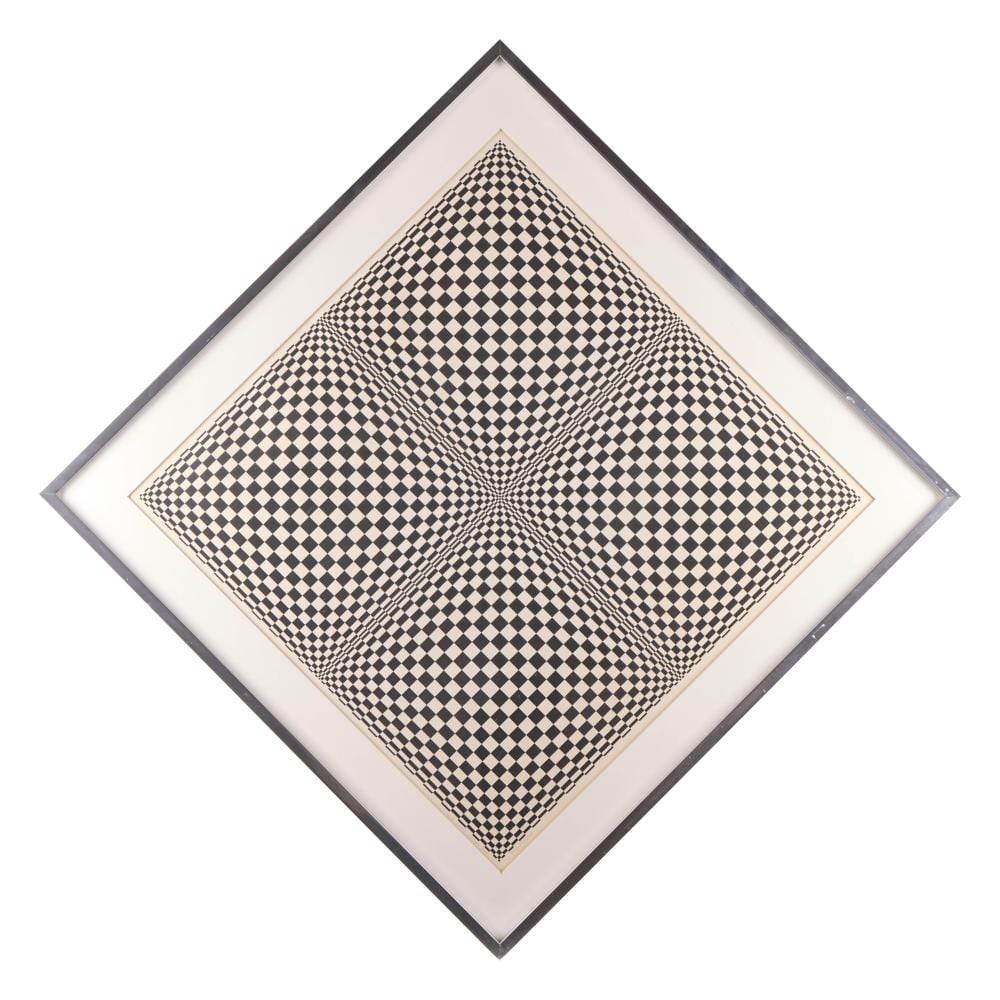 Edna Andrade comparable auction result: edna andrade color motion 5 65 serigraph