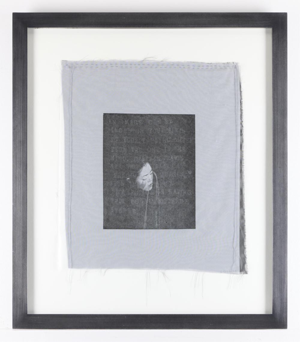 Lesley Dill comparable auction result: lesley dill lithograph on silk print 1999