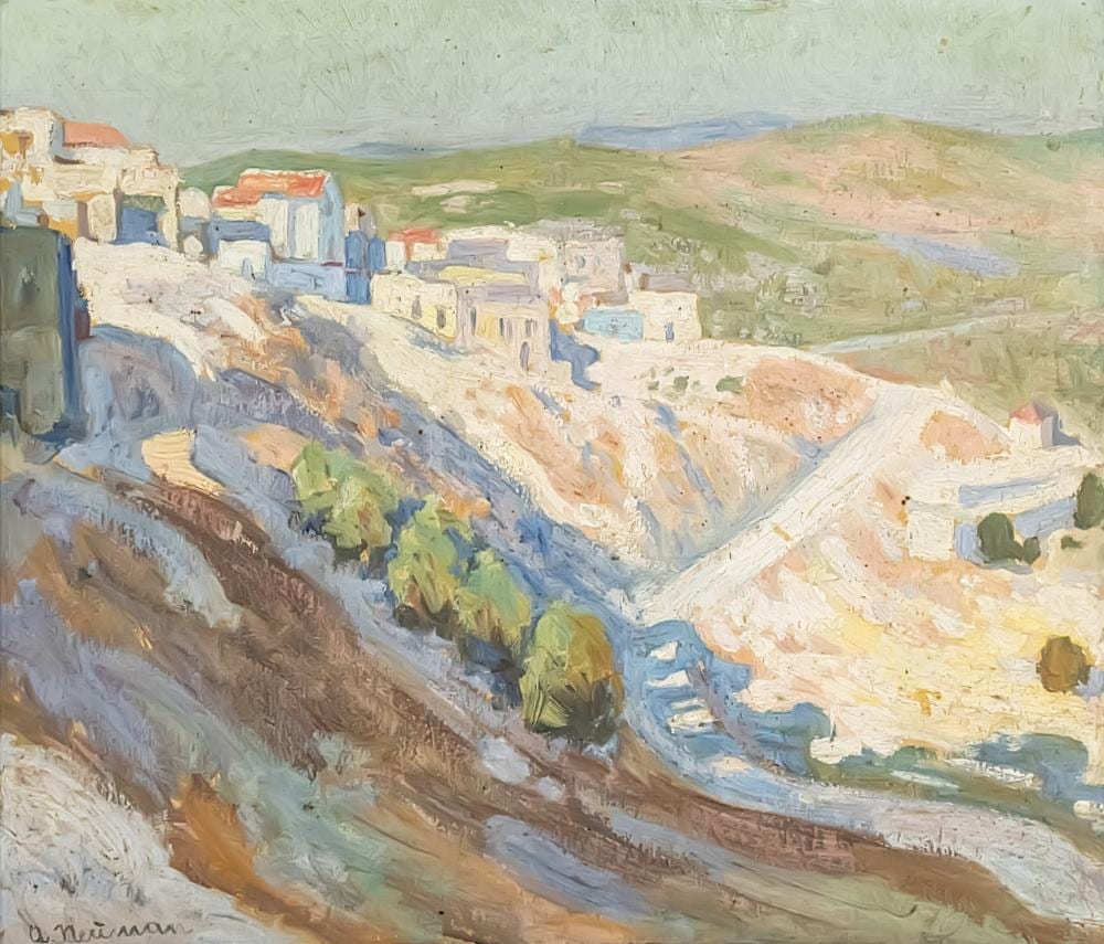 Abraham Neumann comparable auction result: abraham neumann polish 1873 1942 landscape oil on canvas