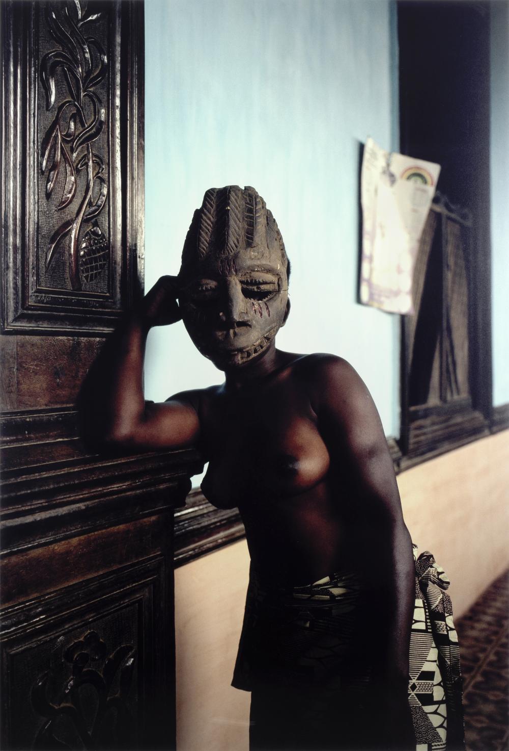 Leonce Raphael Agbodjelou comparable auction result: leonce raphael agbodjelou benin born 1965 untitled demoiselles de porto novo series 2012