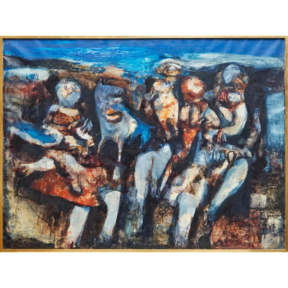 Robert Carroll comparable auction result: robert carroll oil on canvas 1961