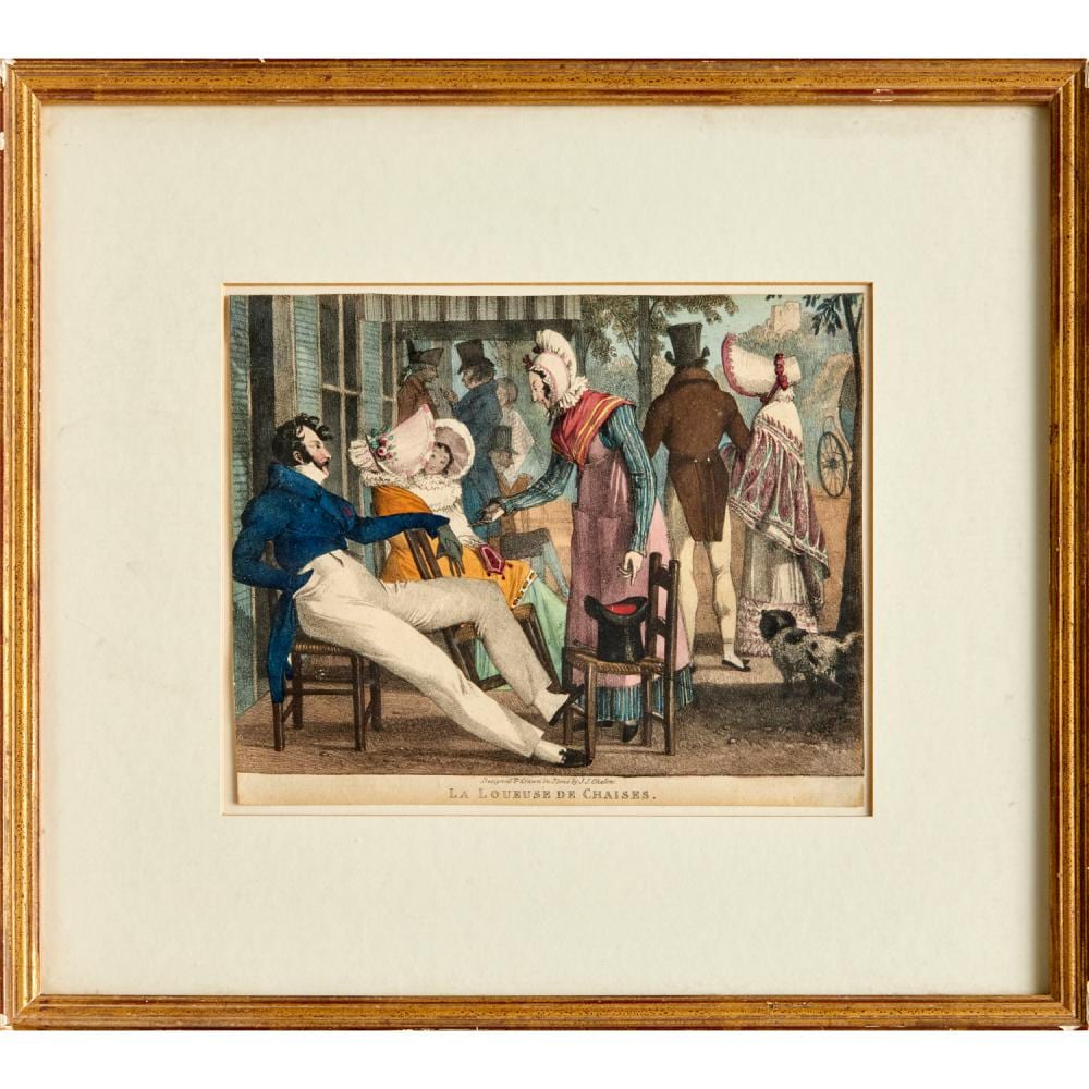 John James Chalon comparable auction result: john james chalon hand colored lithograph