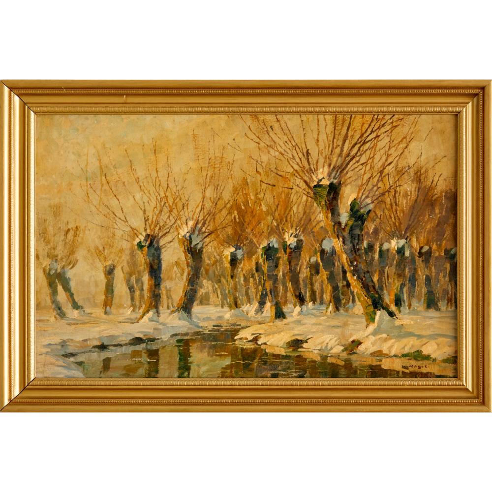 Wilhelm (1866) Nagel comparable auction result: wilhelm nagel oil on board