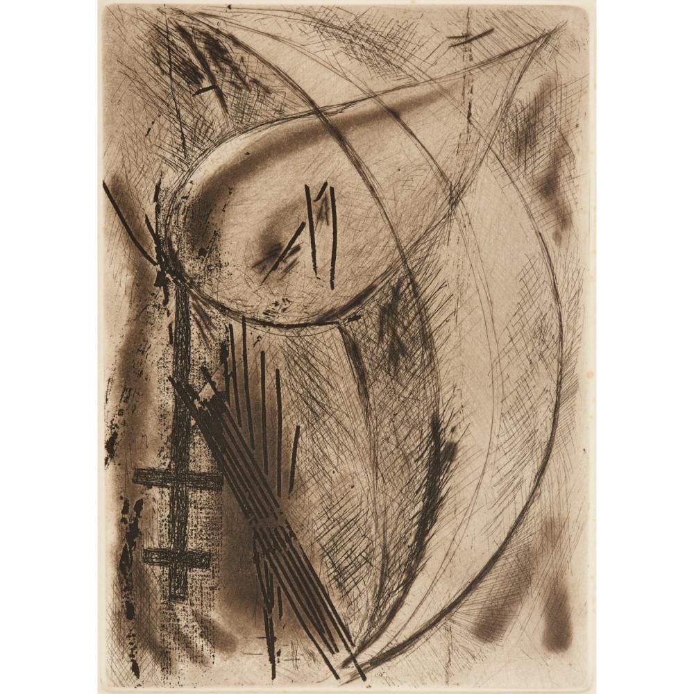 Bill Jensen comparable auction result: bill jensen intaglio print 1984