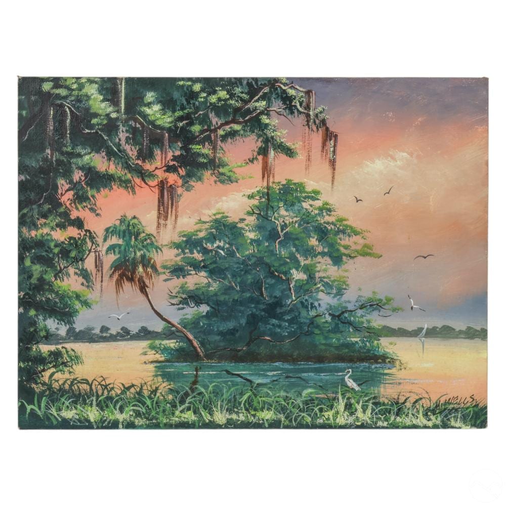 sylvester wells 1938 2023 highwaymen oil painting · Hill Auction Gallery · 2025-03-26 Sylvester Wells comparable auction result: sylvester wells 1938 2023 highwaymen oil painting