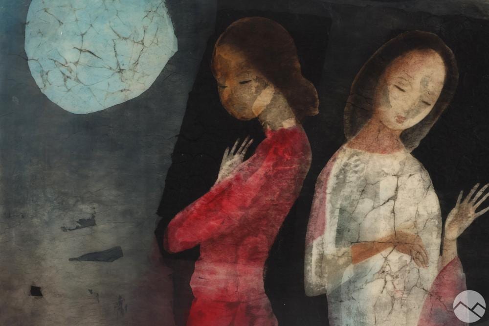 lee long looi b 1942 figural abstract painting · Hill Auction Gallery · 2025-03-26 Lee Long Looi comparable auction result: lee long looi b 1942 figural abstract painting