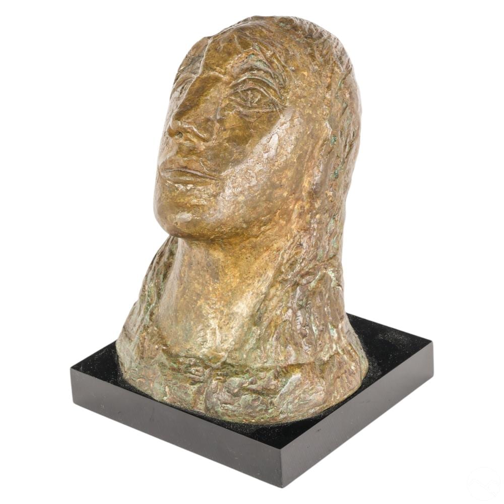 Henry de Waroquier comparable auction result: henri de waroquier 1881 1970 bronze bust sculpture