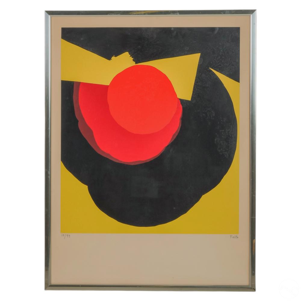 Luis Feito Lopez comparable auction result: luis feito lopez 1929 2021 circulo x litho signed
