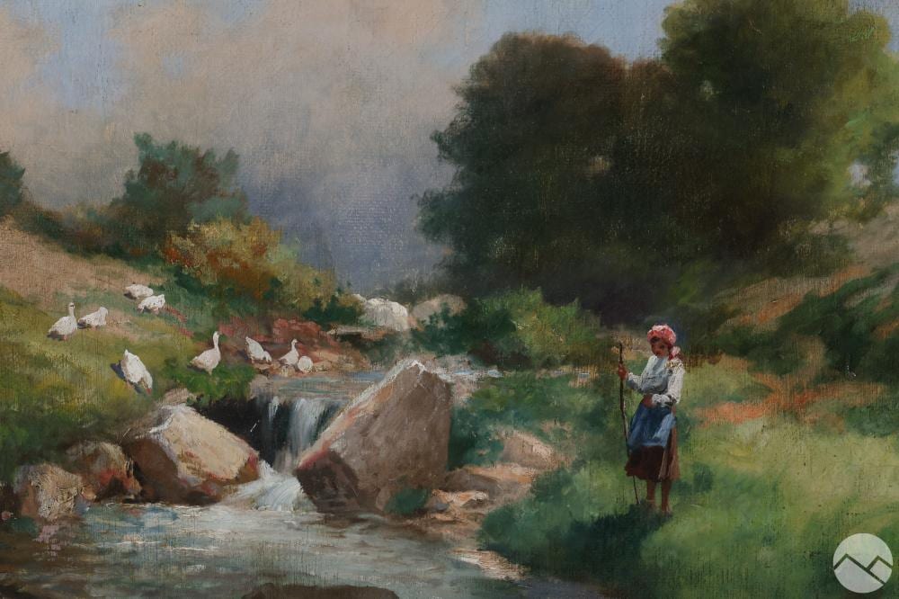 antal neogrady 1861 1942 rural landscape painting · Hill Auction Gallery · 2025-03-26 Antal Neogrady comparable auction result: antal neogrady 1861 1942 rural landscape painting