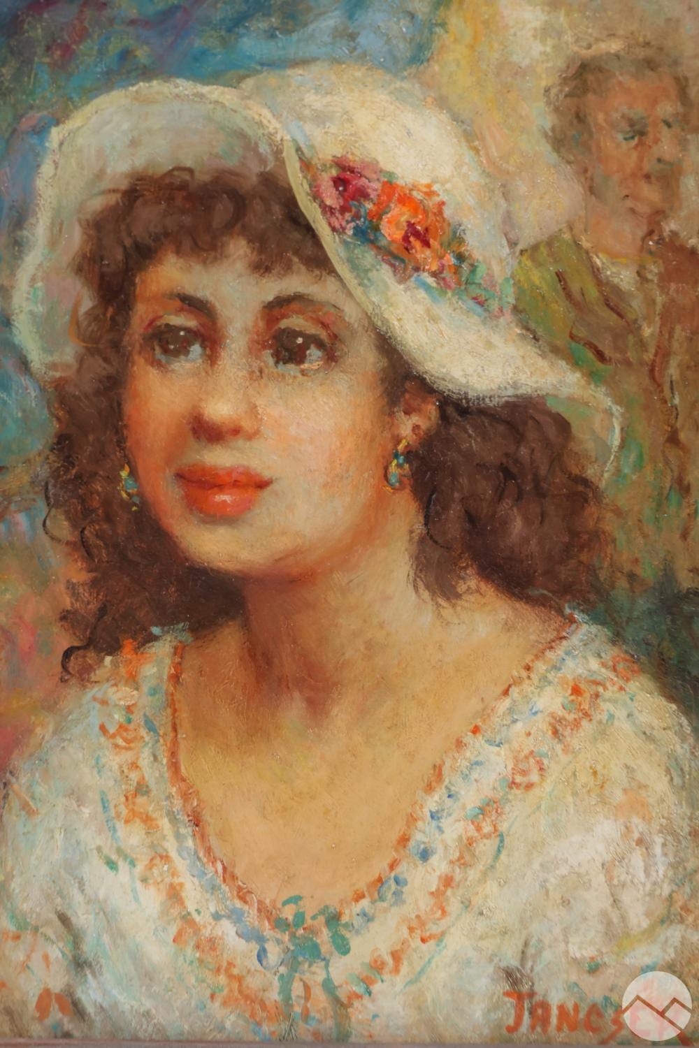 Antal Jancsek comparable auction result: antal jancsek 1907 1985 portrait of girl painting