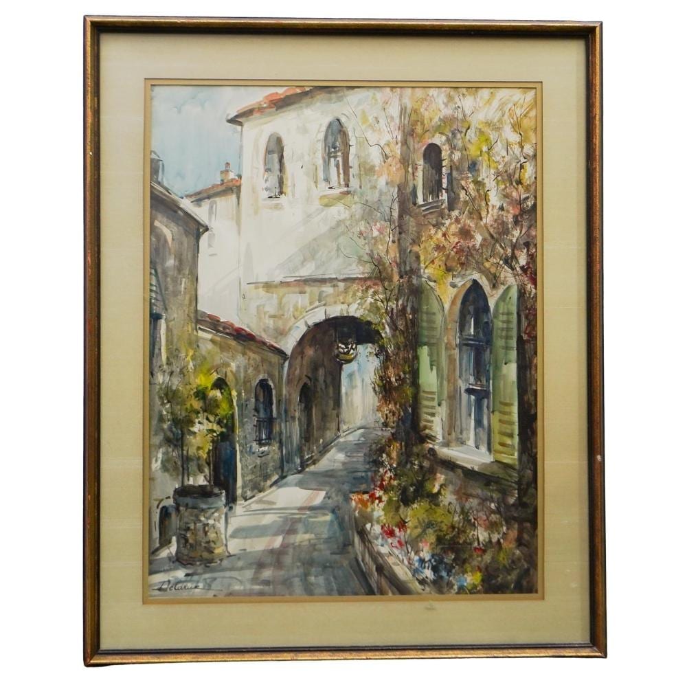 Lucien Delarue comparable auction result: lucien delarue french 1925 2011 watercolor gouache on paper