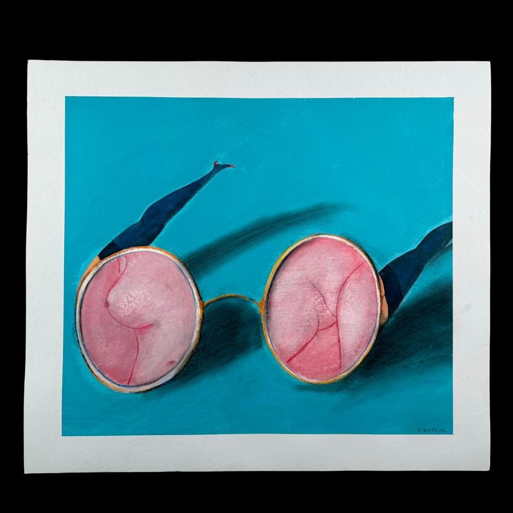 Jerzy Kolacz comparable auction result: jerzy kolacz untitled spectacles original