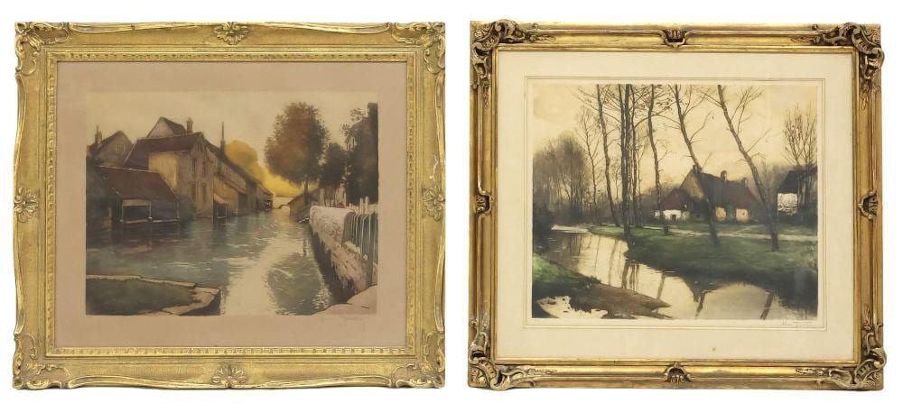 Henri Jourdain comparable auction result: 2 henri jourdain 1864 1931 aquatint etchings
